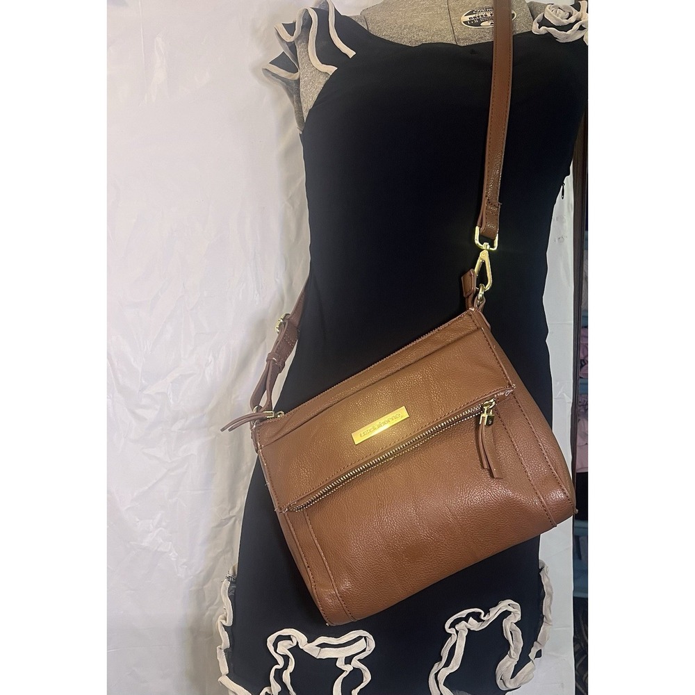 Liz Claiborne Crossbody Cognac Brown Women's Purse Bag Handbag Travel Festival